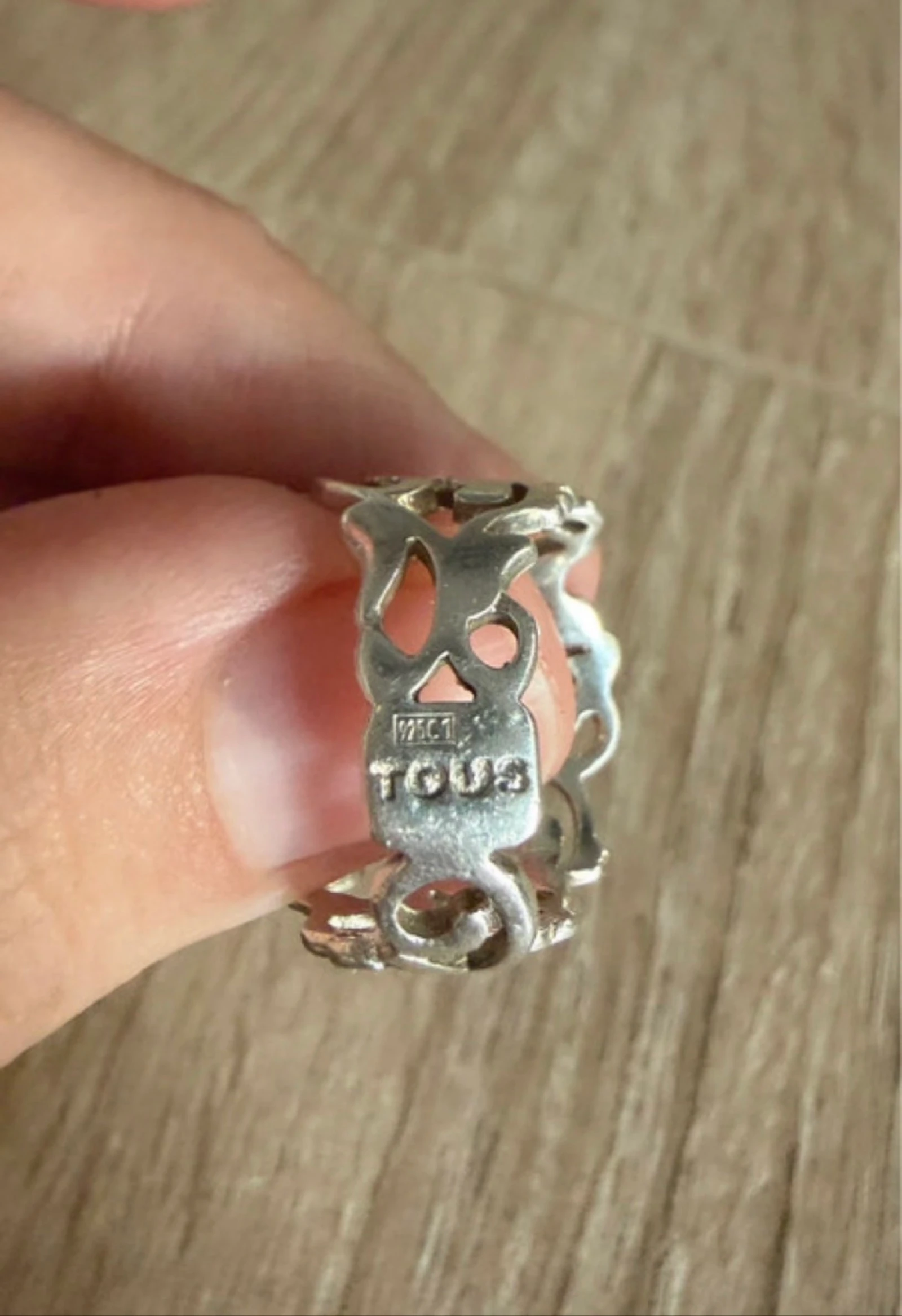 Anillo TOUS original de plata 925 calado – photo 3